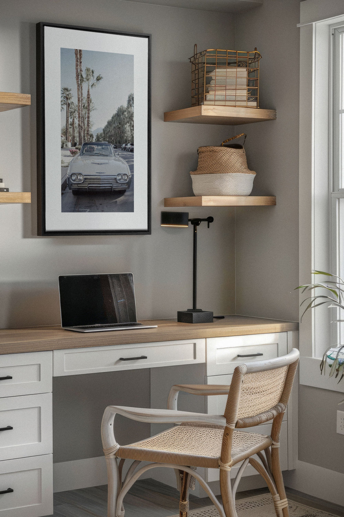 OLEKA CANVAS - CLASSIC PALM RIDE, Oeuvre sur toile étirée, encadré Noir