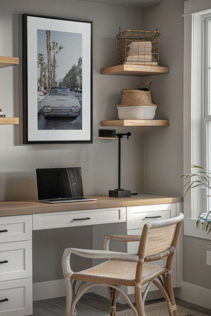 OLEKA CANVAS - CLASSIC PALM RIDE, Oeuvre sur toile étirée, encadré Noir