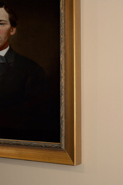 PORTRAIT DU PASSÉ, Oeuvre sur toile rigide, encadré Vintage Or