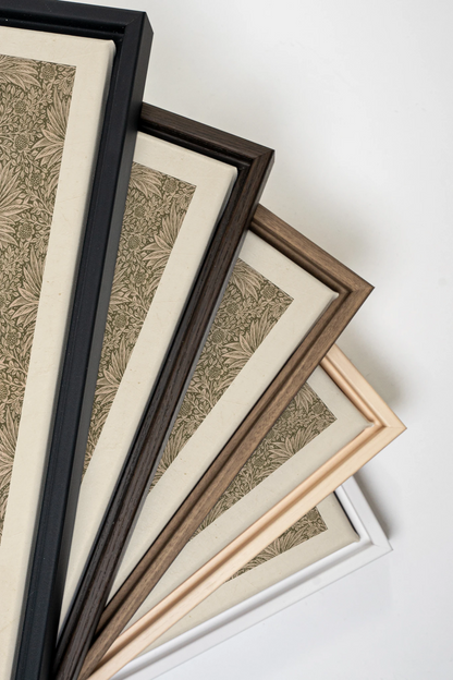 JARDIN GRAVÉ, Oeuvre sur toile étirée, encadré Noir