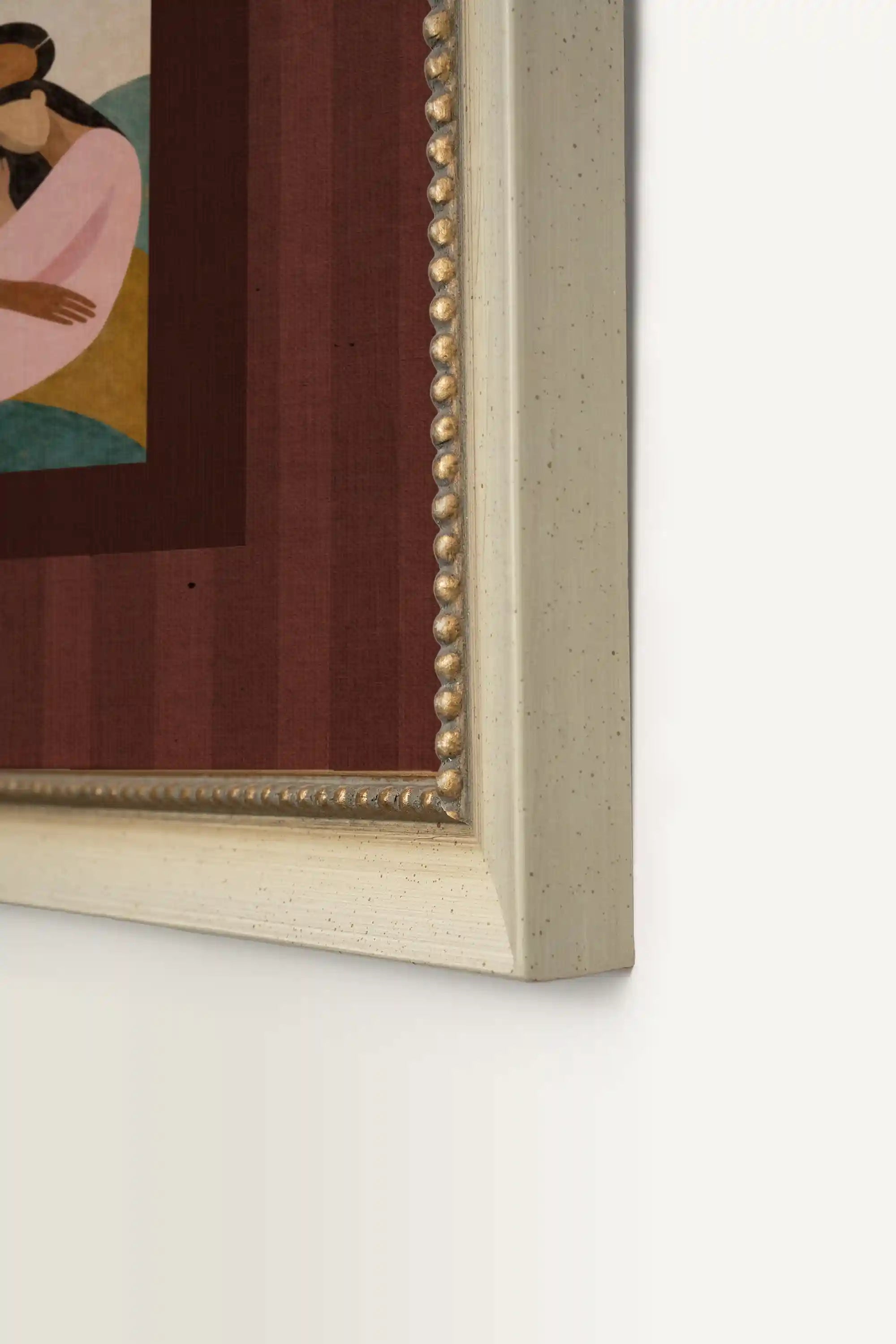 IN YOUR ARMS, Artwork on rigid canvas, signature frame by Atelier Dansereau