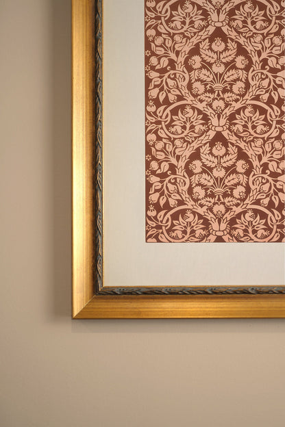 MOTIF ANCIEN, Artwork on rigid canvas, framed in Vintage Gold