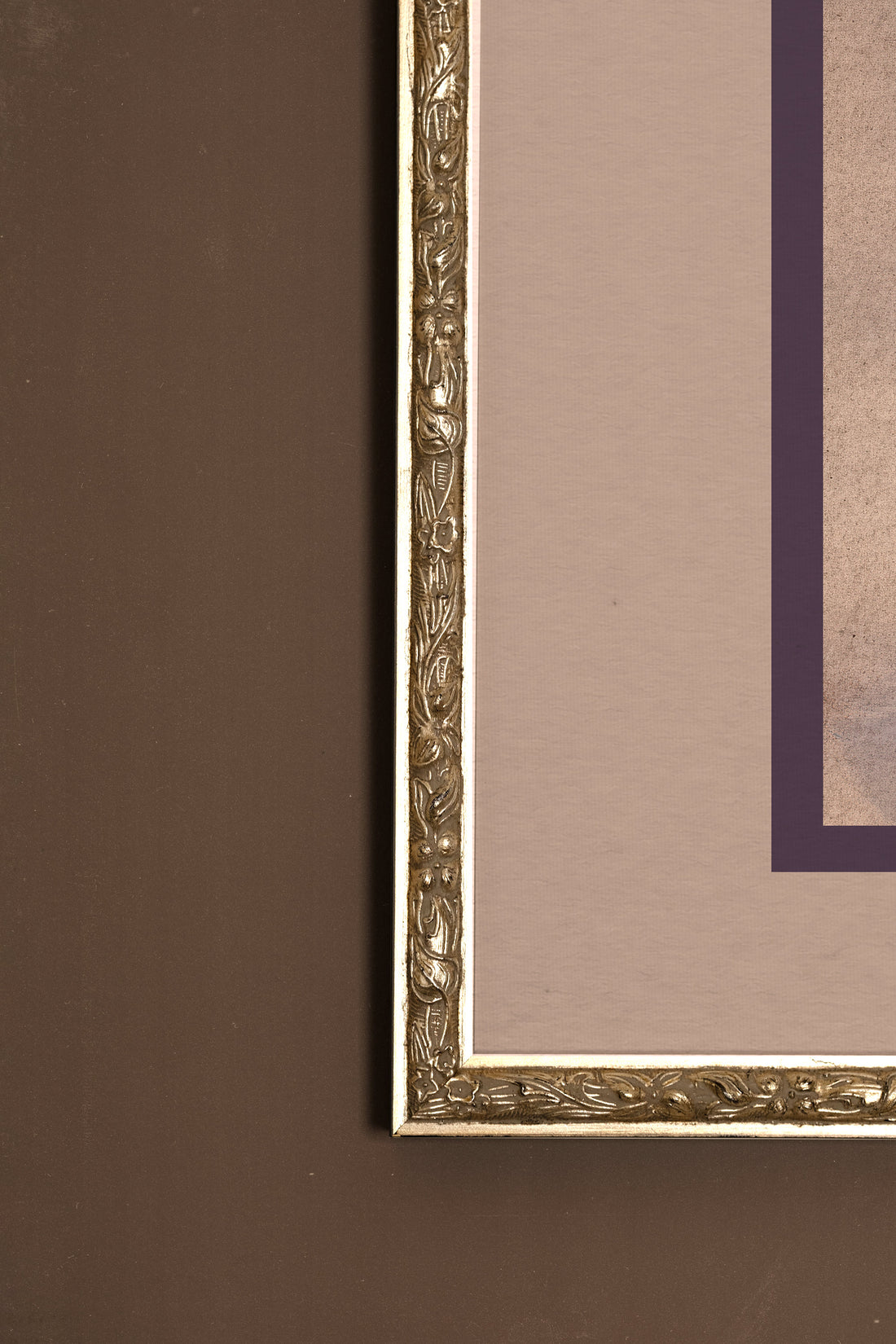 WILD VELVET, Oeuvre sur toile rigide, encadré Vintage Argent