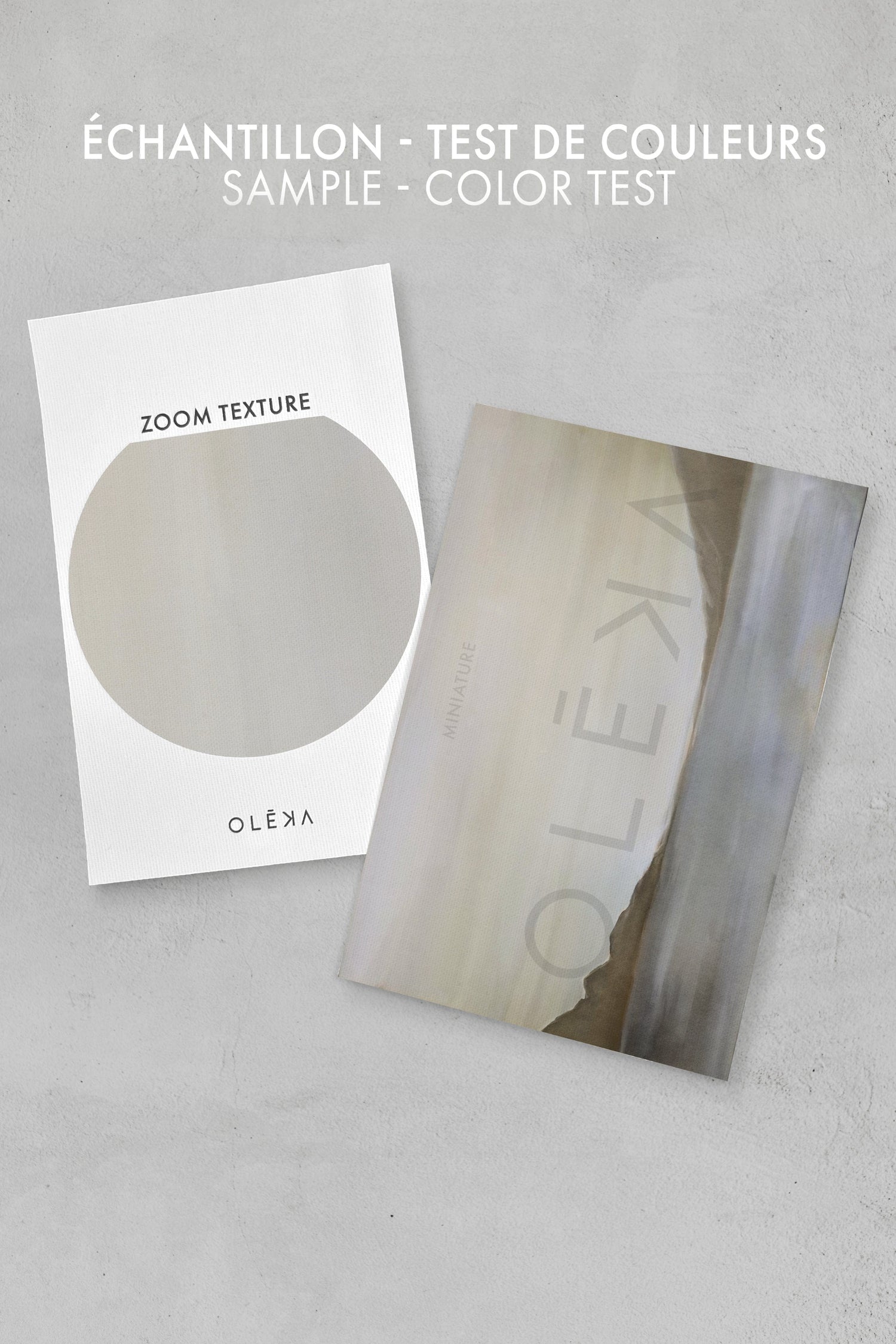 OLEKA CANVAS - BRISE, Oeuvre sur toile étirée, encadré Blanc