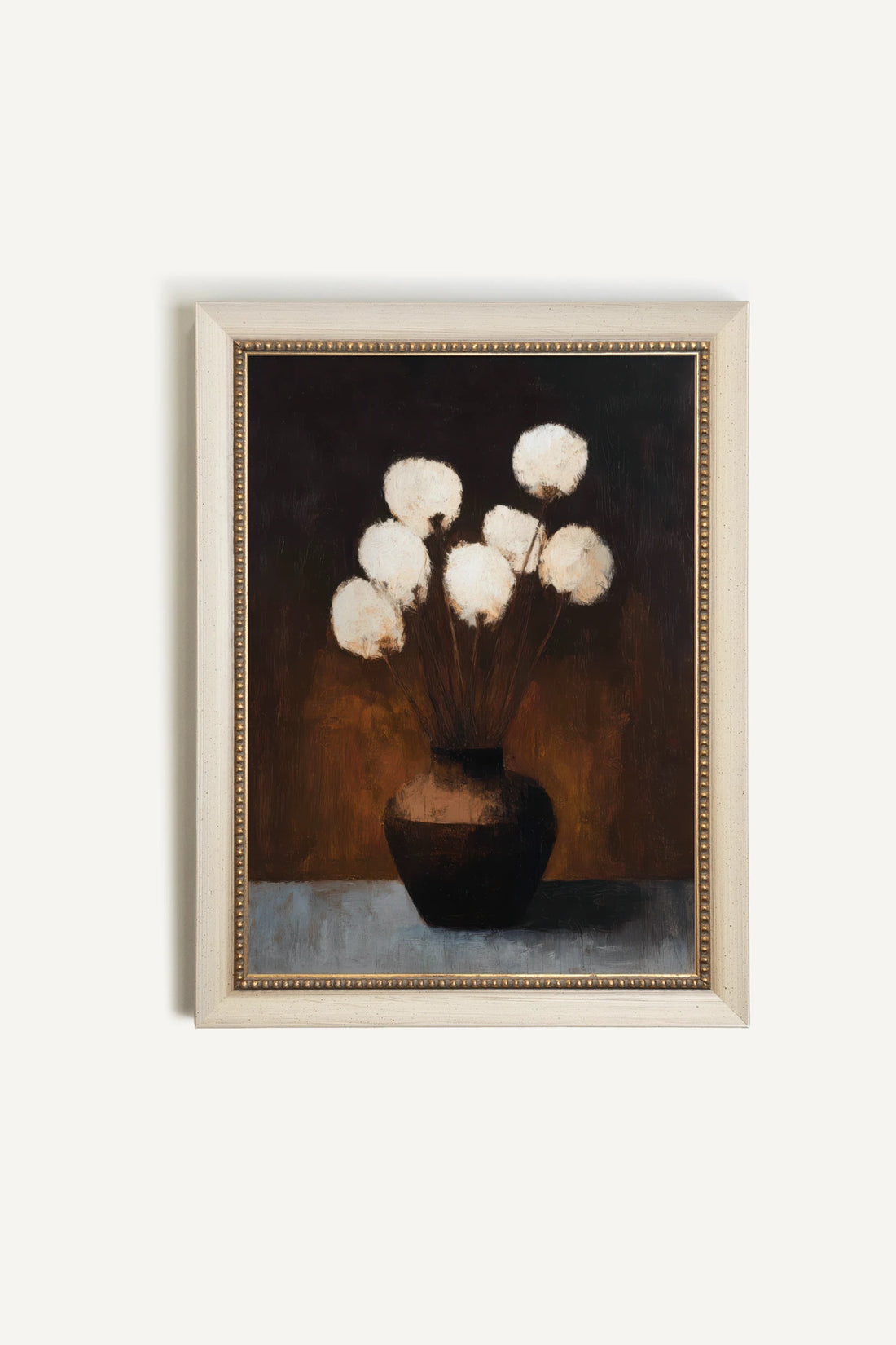 COTTON GLOW, Oeuvre sur toile rigide, encadré signature Atelier Dansereau