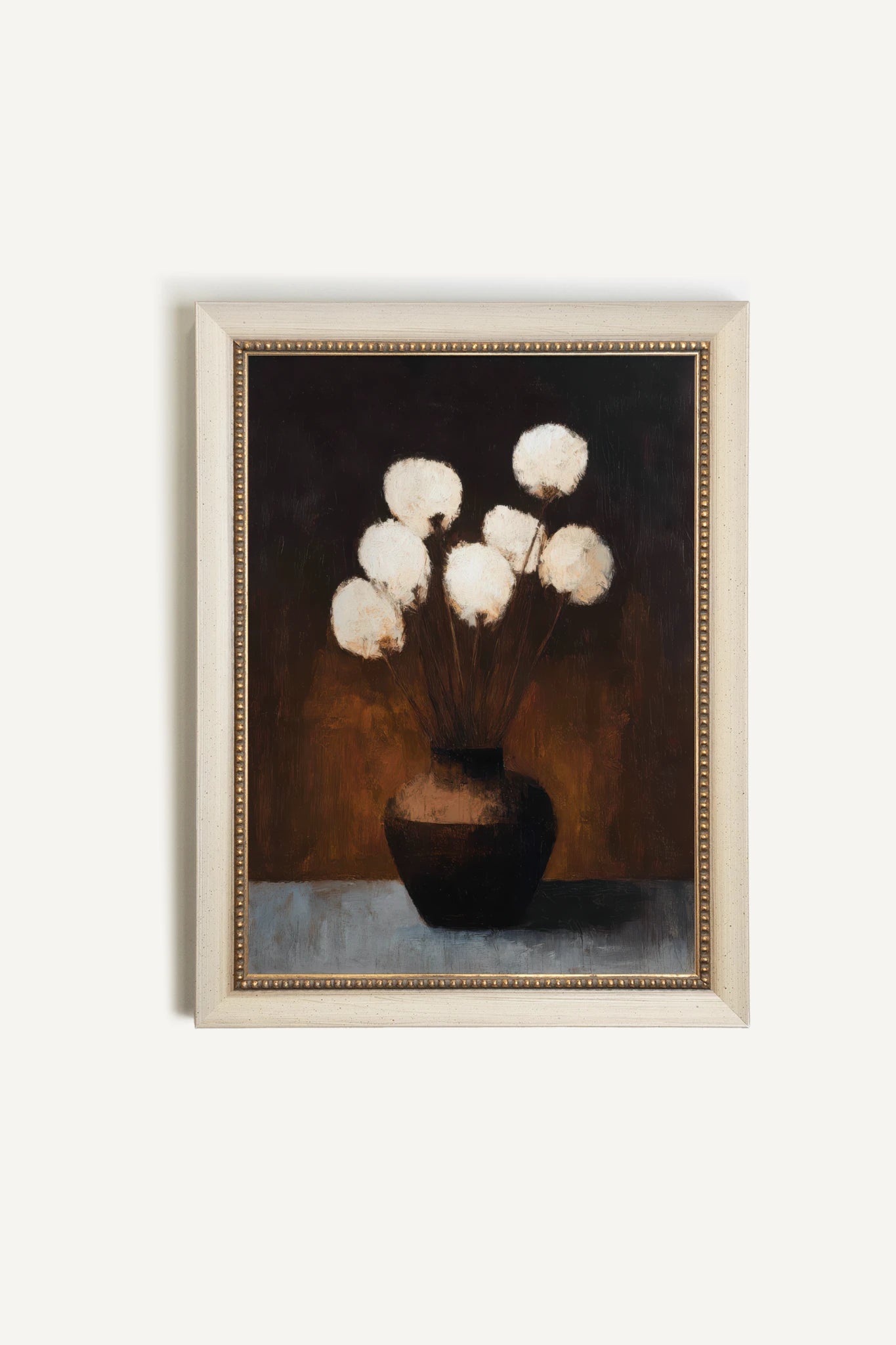 COTTON GLOW, Work on canvas, framed signature Atelier Dansereau
