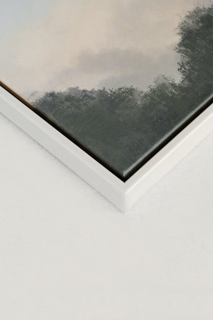 OLEKA CANVAS - DAWN II, Oeuvre sur toile étirée, encadré Blanc