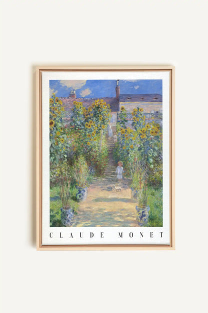 GARDEN LIGHT, Oeuvre sur toile étirée, encadré Naturel Clair