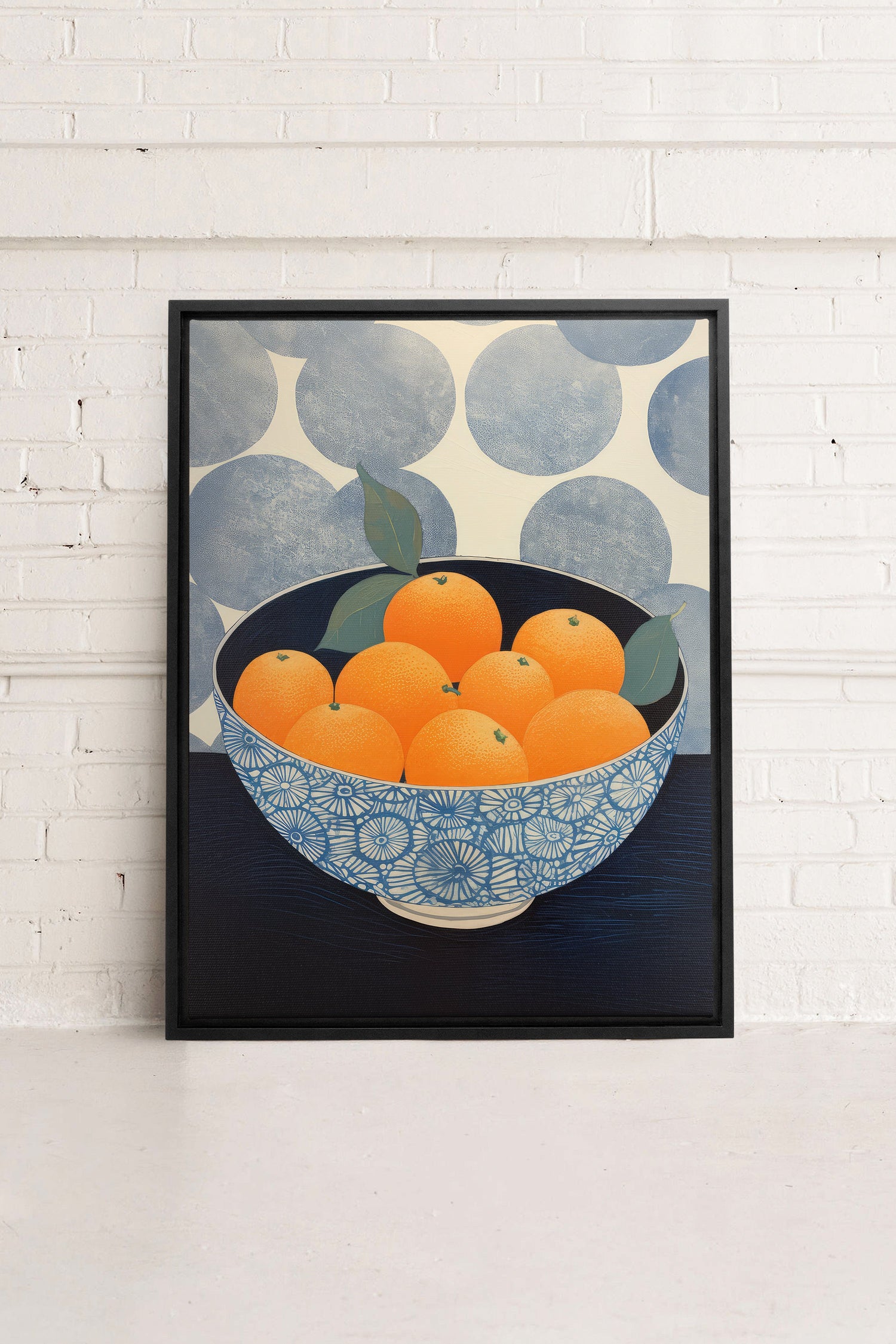OLEKA CANVAS - TANGERINE DREAM, Oeuvre sur toile étirée, encadré Noir