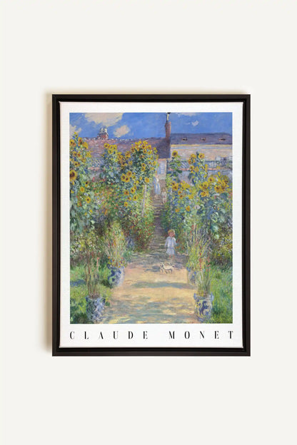 GARDEN LIGHT, Oeuvre sur toile étirée, encadré Noir