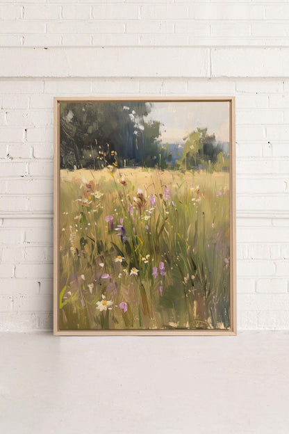 OLEKA CANVAS - FIELDS OF HARMONY, Oeuvre sur toile étirée, encadré Naturel Clair
