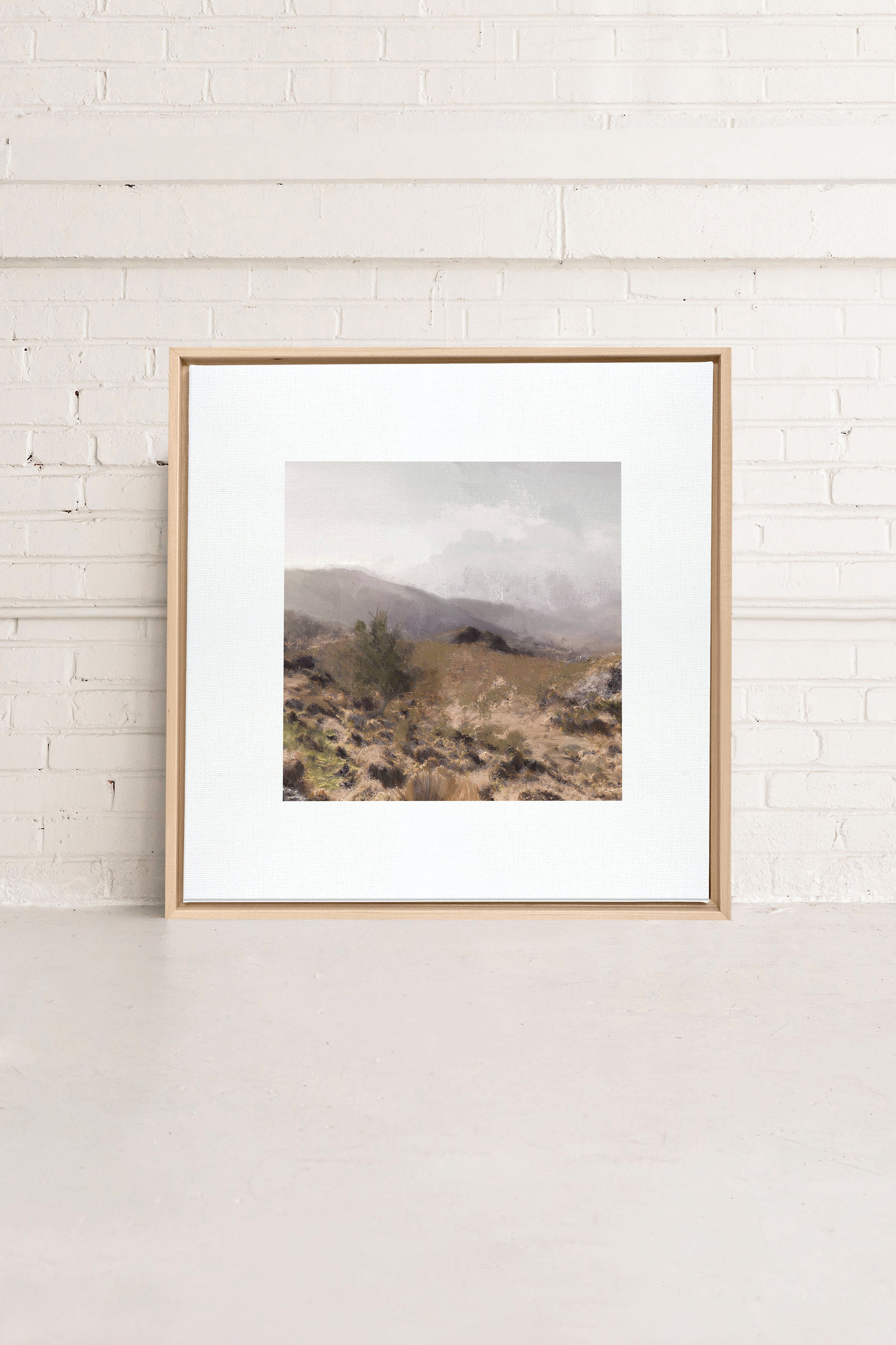 IRISH WILDERNESS, Artwork on stretched canvas, framed Natural Light