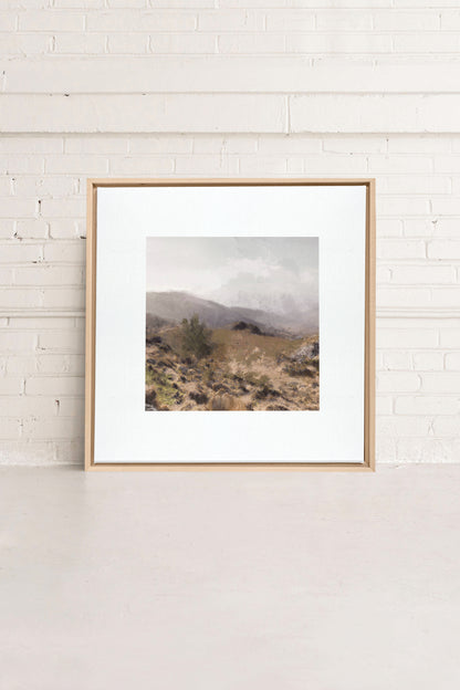 IRISH WILDERNESS, Artwork on stretched canvas, framed Natural Light