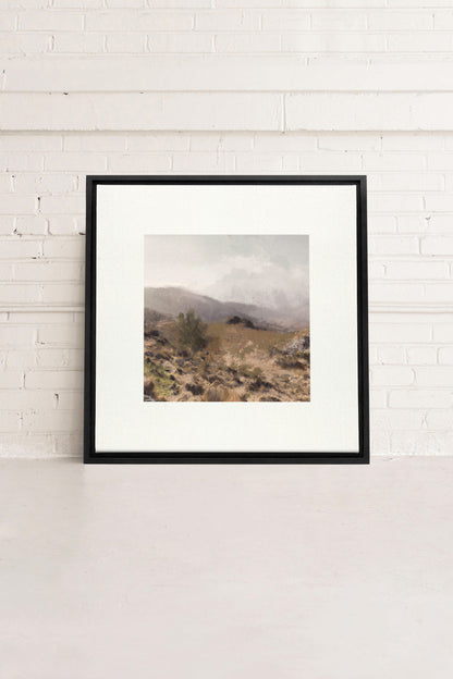 IRISH WILDERNESS, Artwork on stretched canvas, framed in black