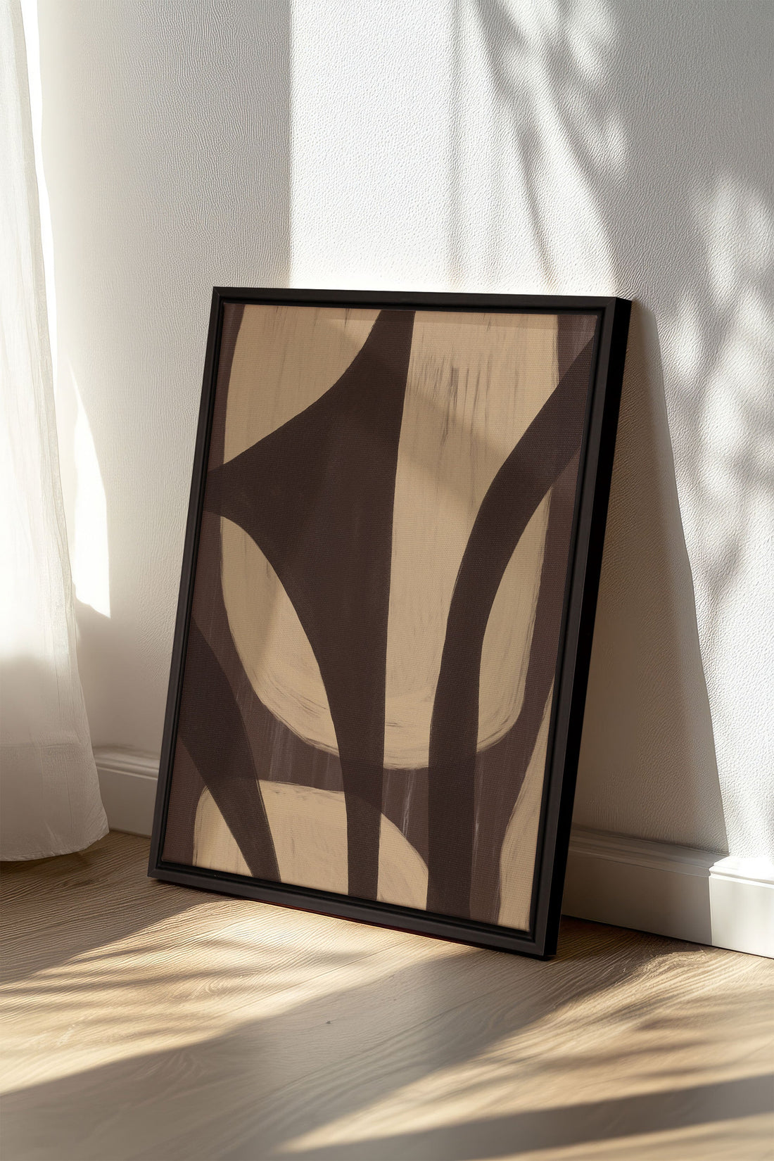 OLEKA CANVAS - SOFT PATHWAYS, Oeuvre sur toile étirée, encadré Noir