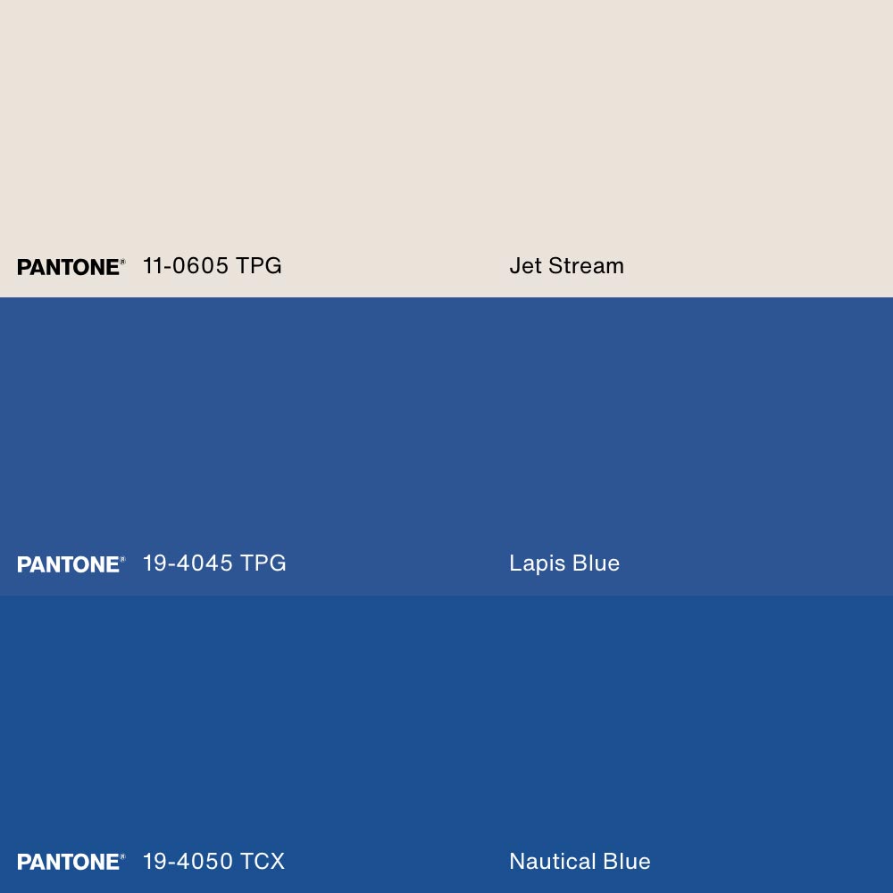 COBALT FLOW, Oeuvre sur toile étirée, encadré Naturel Clair