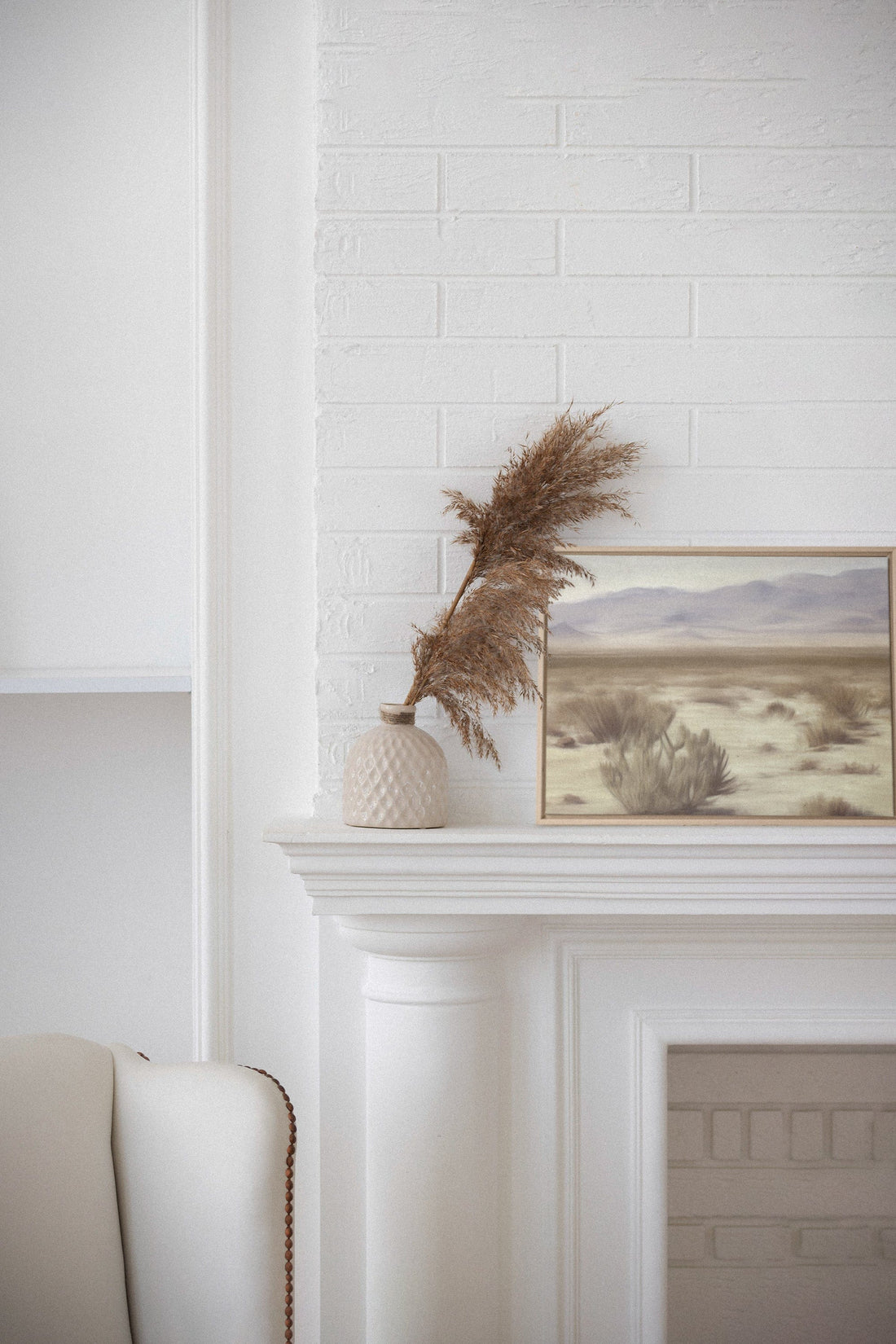 OLEKA CANVAS - DESERT, Oeuvre sur toile étirée, encadré Naturel Clair