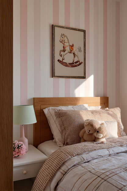 CHEVAL À BASCULE, Artwork on rigid canvas, framed in Vintage Bronze