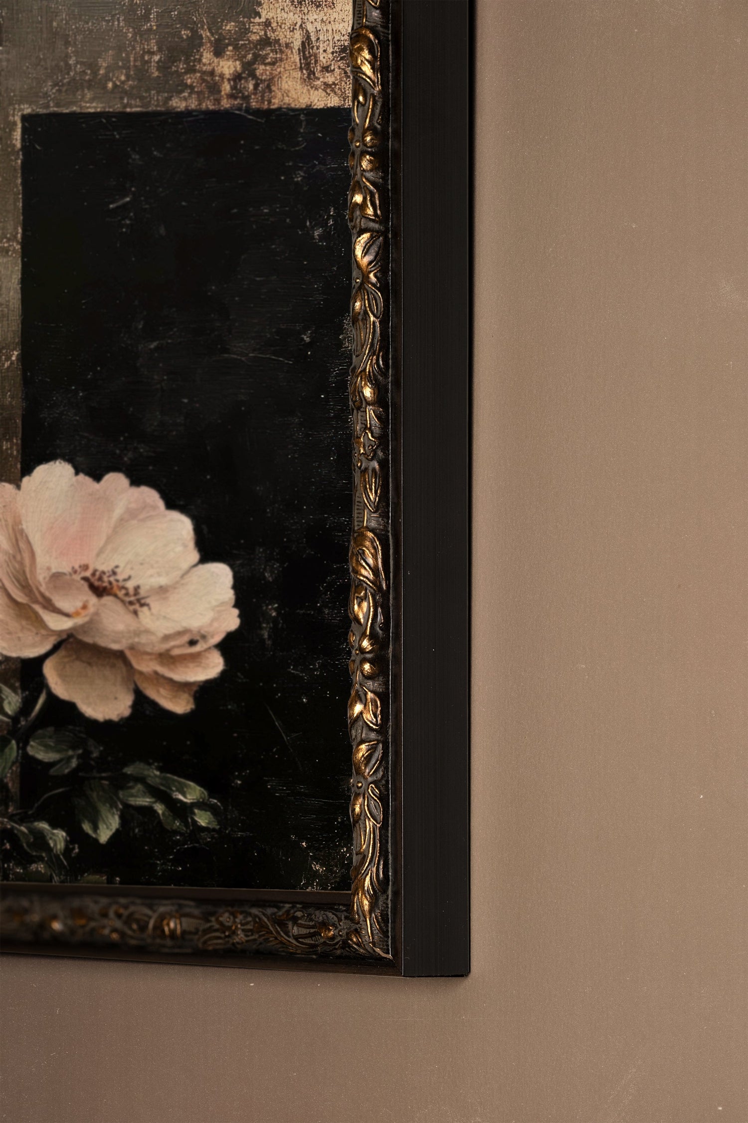 SOUFFLE BAROQUE, Oeuvre sur toile rigide, encadré Vintage Bronze