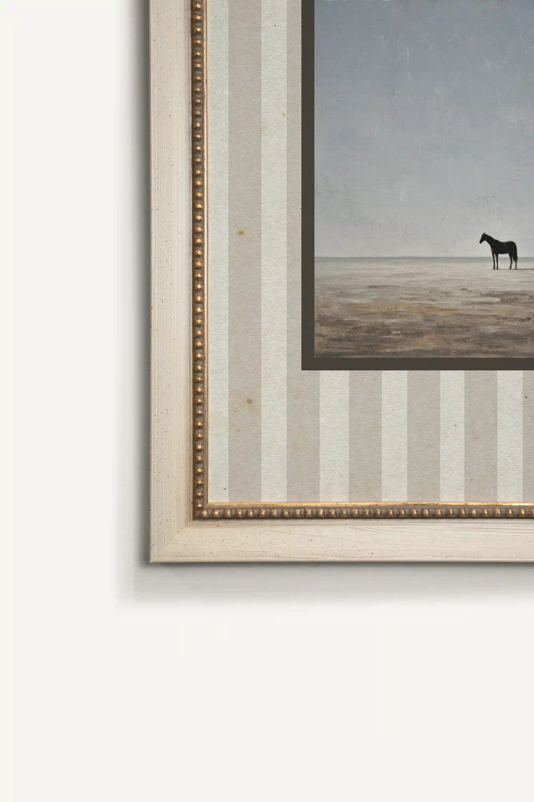 LONE FIGURE, Oeuvre sur toile rigide, encadré signature Atelier Dansereau