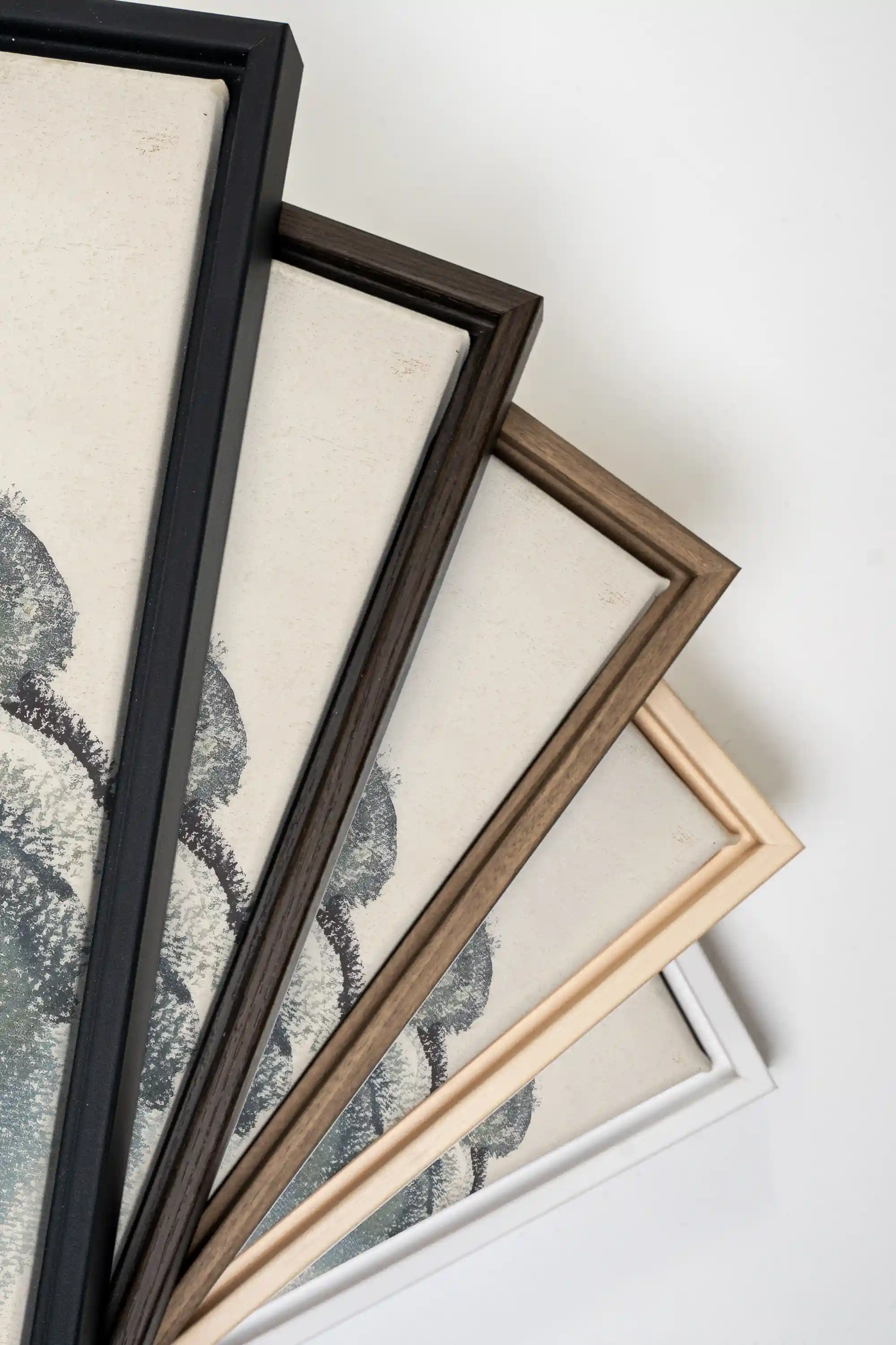 VISAGE DU FROID, Oeuvre sur toile étirée, encadré Blanc