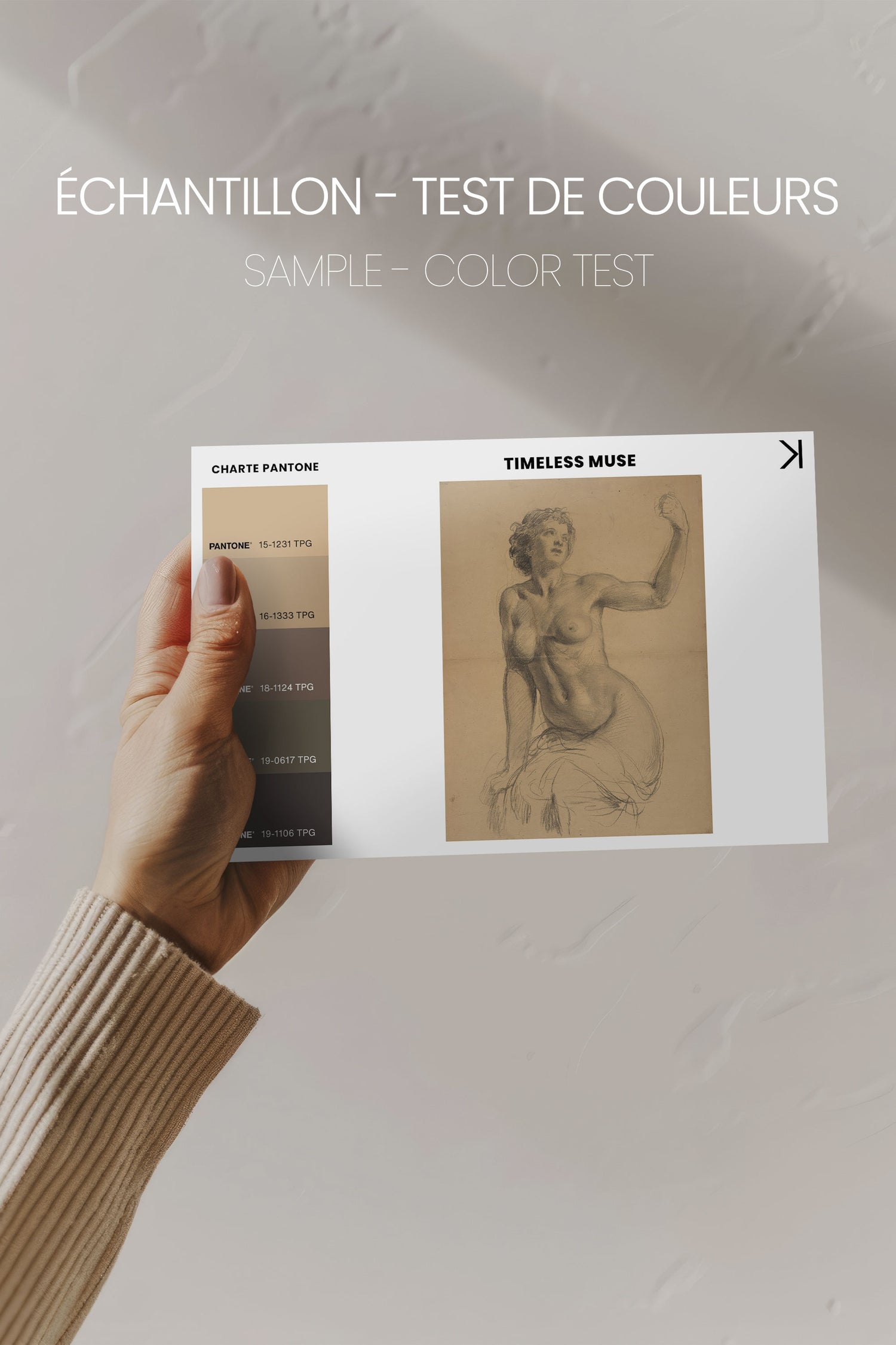 TIMELESS MUSE, Oeuvre sur toile étirée, encadré Blanc