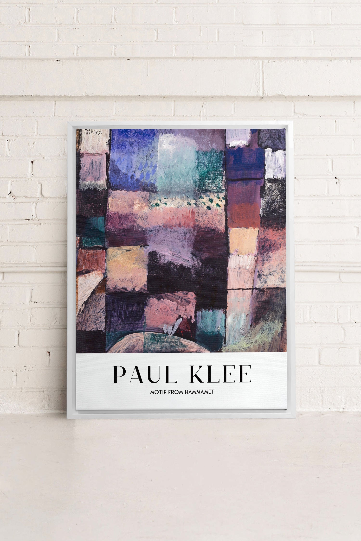 OLEKA CANVAS - PAUL KLEE I, Oeuvre sur toile étirée, encadré Blanc