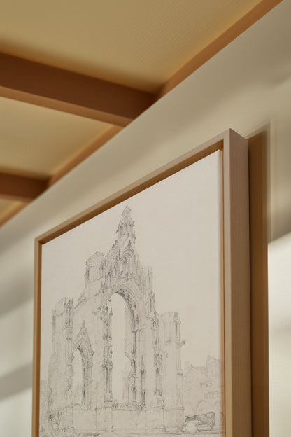 OLEKA CANVAS - SACRED REMAINS, Oeuvre sur toile étirée, encadré Naturel Clair