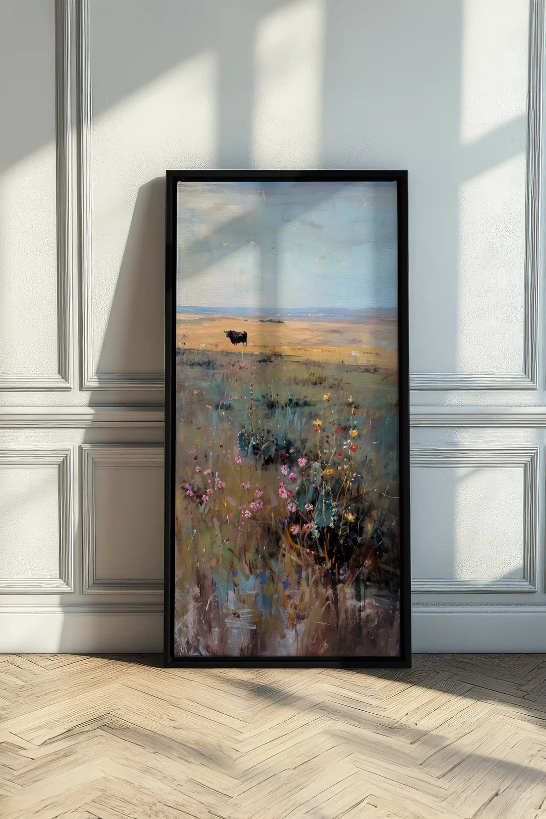 PRAIRIE DAYDREAM, Oeuvre sur toile étirée, encadré Noir