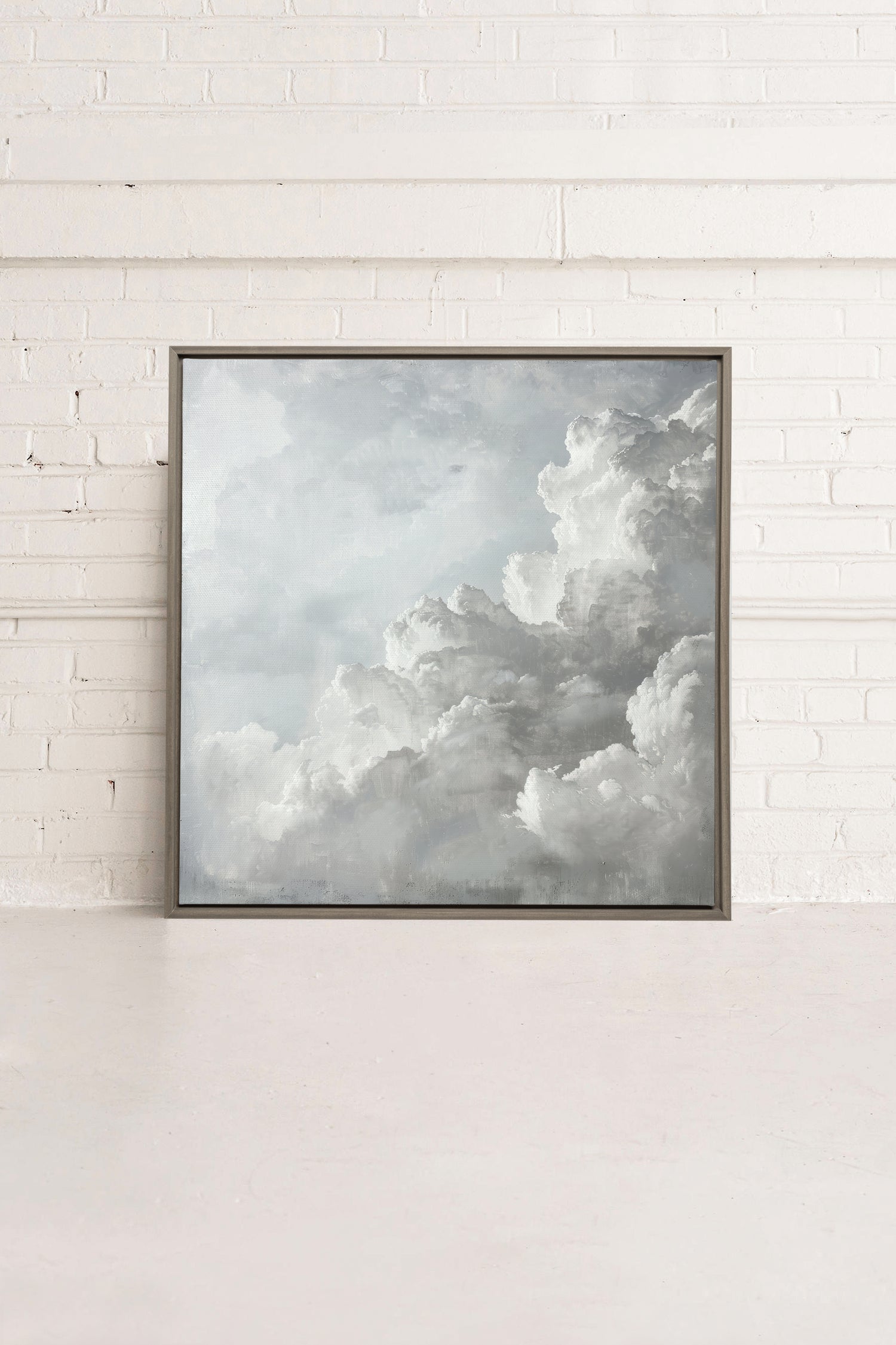 SKY DANCE, Oeuvre sur toile étirée, encadré Brun Chêne