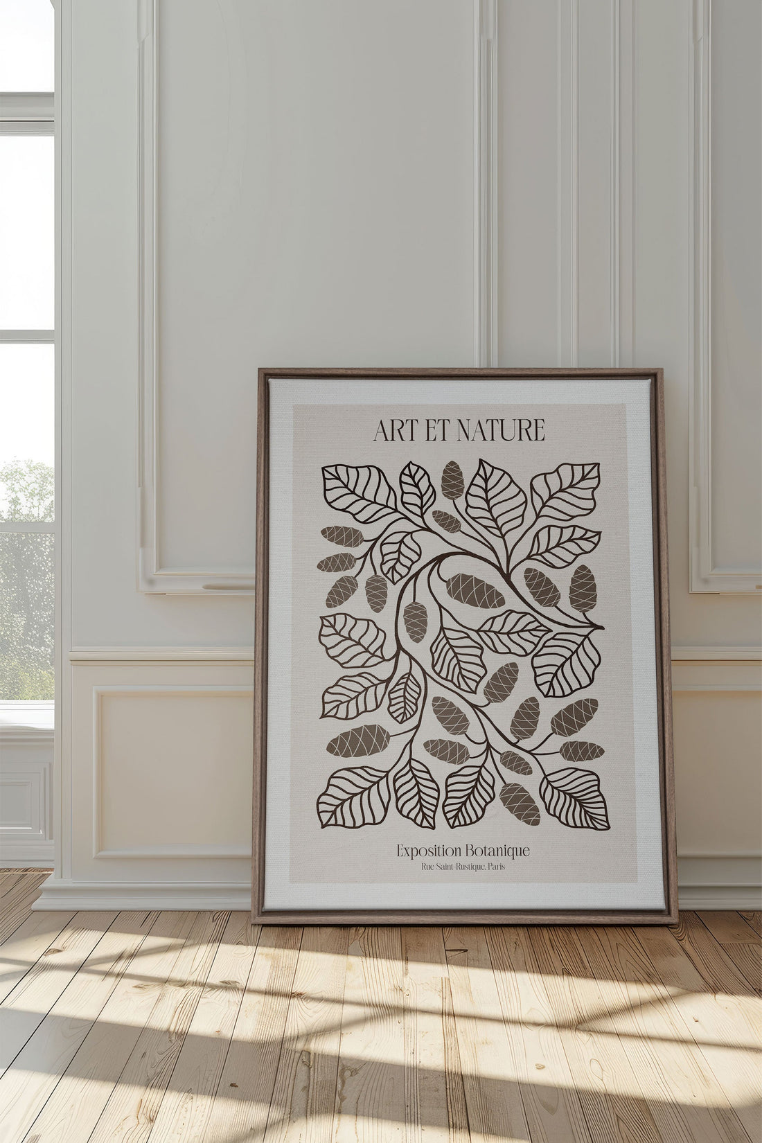 OLEKA CANVAS - ART ET NATURE, Oeuvre sur toile étirée, encadré Brun Chêne