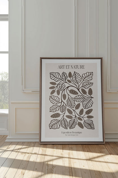 OLEKA CANVAS - ART ET NATURE, Oeuvre sur toile étirée, encadré Brun Chêne