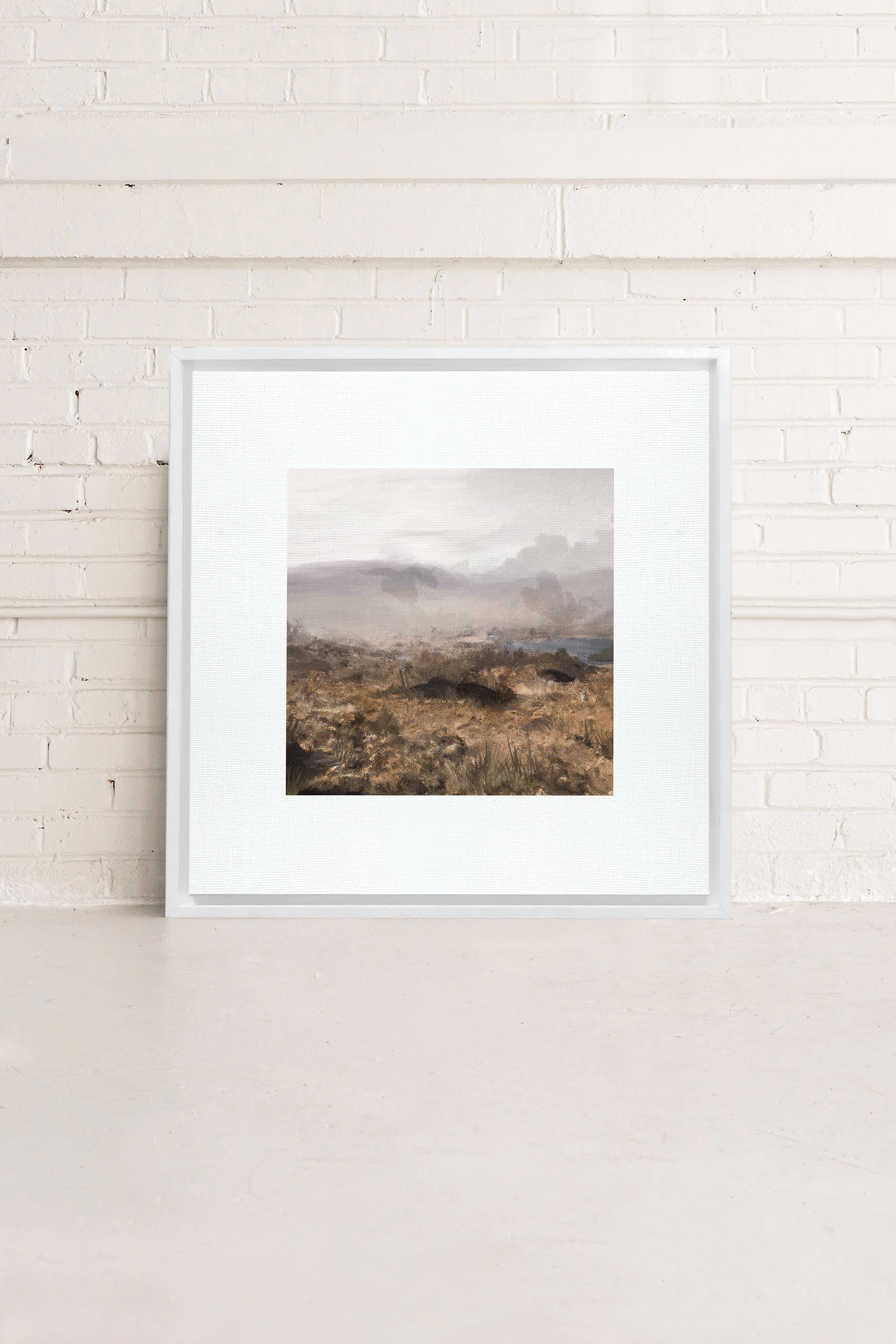 OLEKA CANVAS - THE EMERALD WILDS, Oeuvre sur toile étirée, encadré Blanc