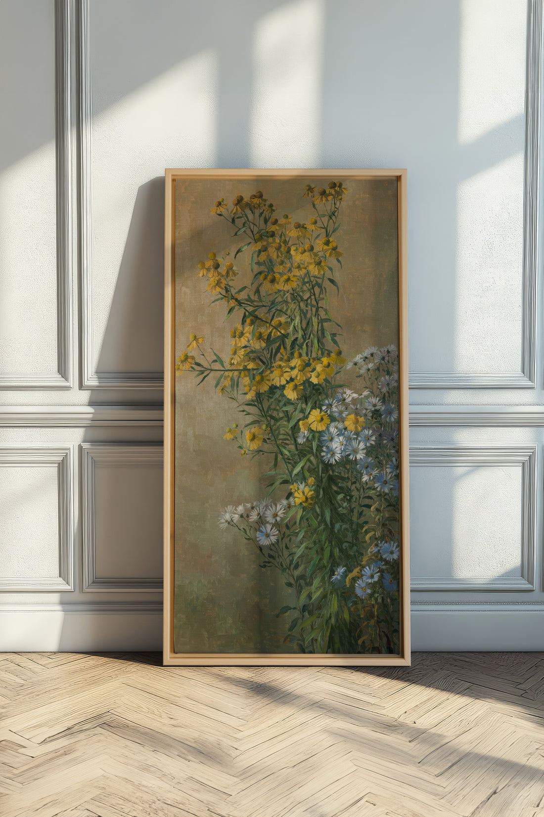 OR DES CHAMPS, Artwork on stretched canvas, framed Natural Light