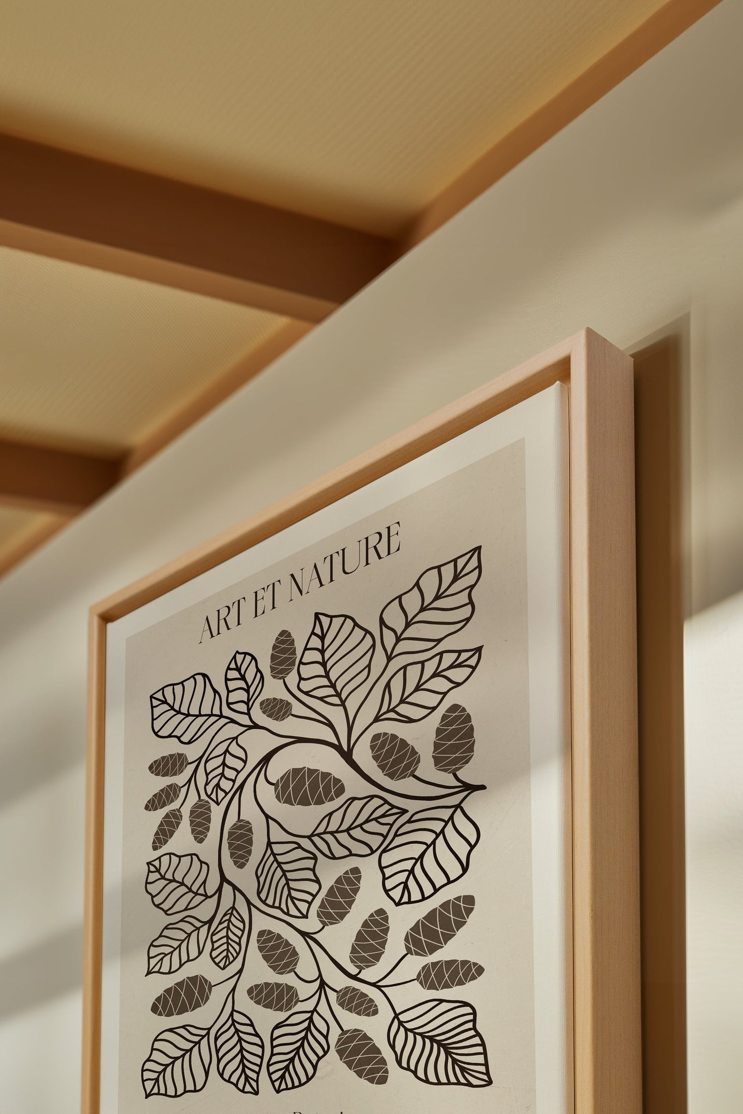 OLEKA CANVAS - ART ET NATURE, Oeuvre sur toile étirée, encadré Naturel Clair