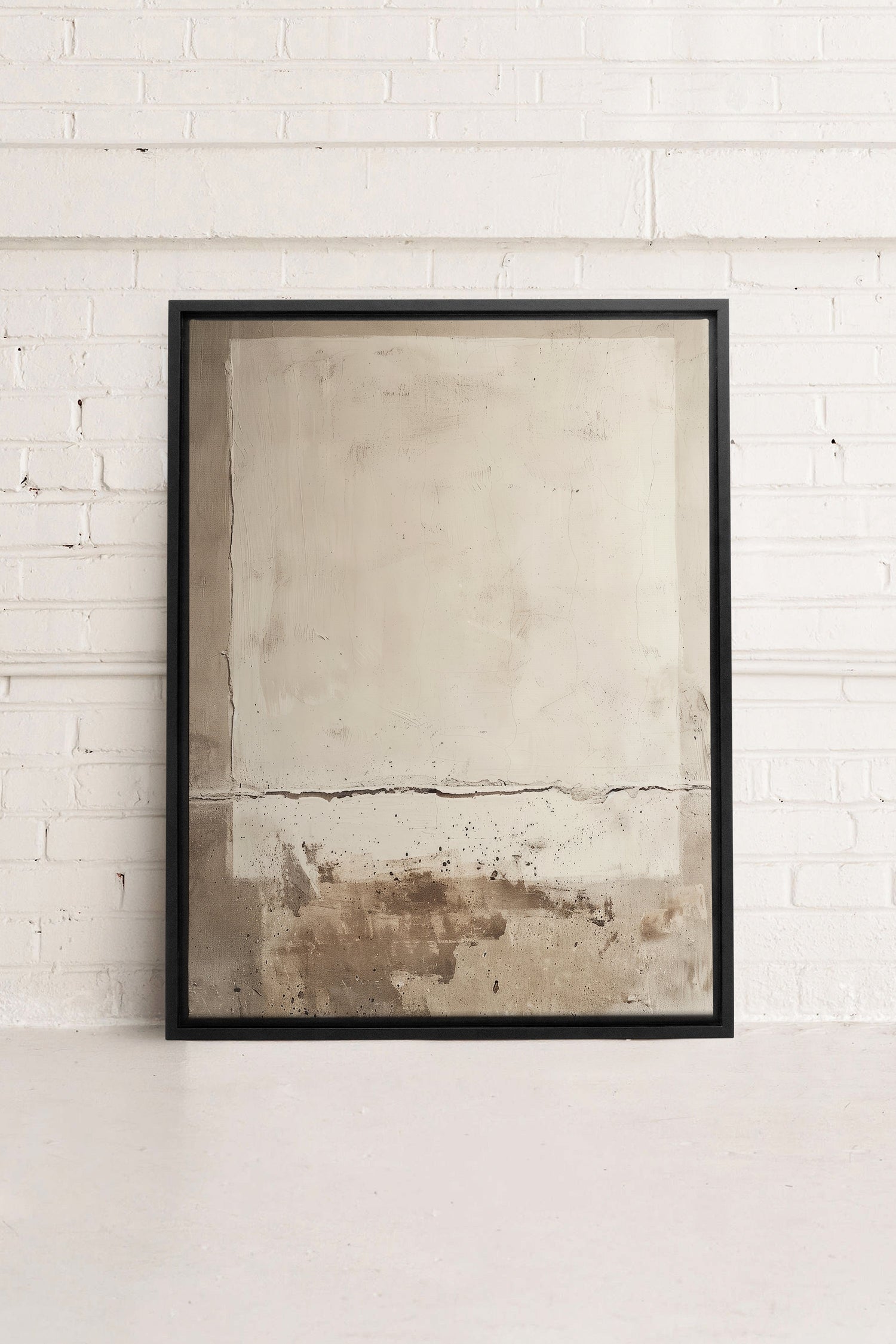 OLEKA CANVAS - FRICKLE ABSTRACT, Oeuvre sur toile étirée, encadré Noir