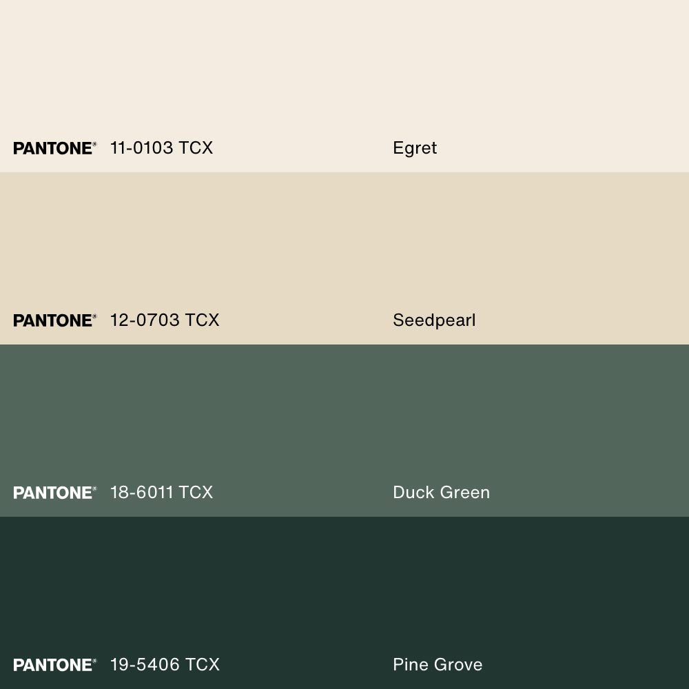 HERITAGE GREENERY, Artwork on stretched canvas, framed in white