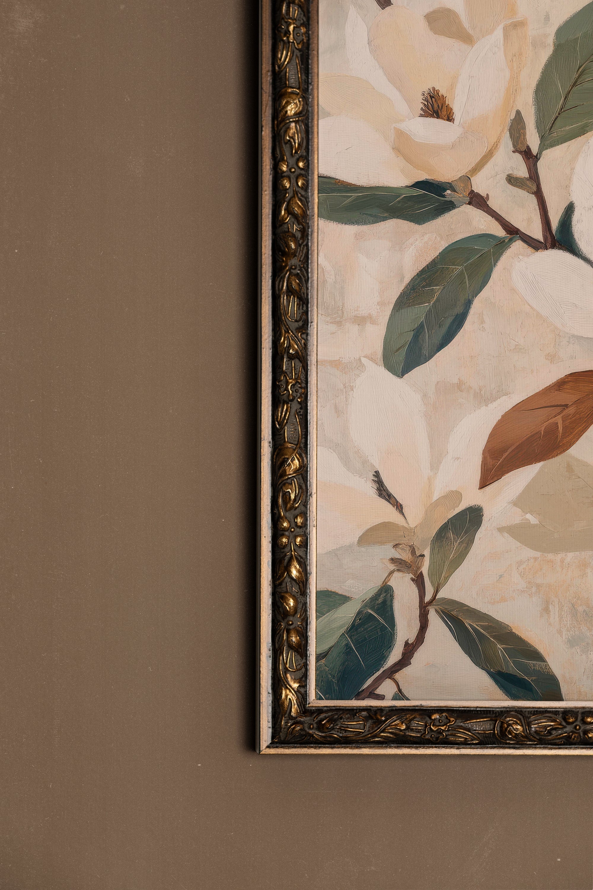 JARDIN INTEMPOREL, Oeuvre sur toile rigide, encadré Vintage Bronze