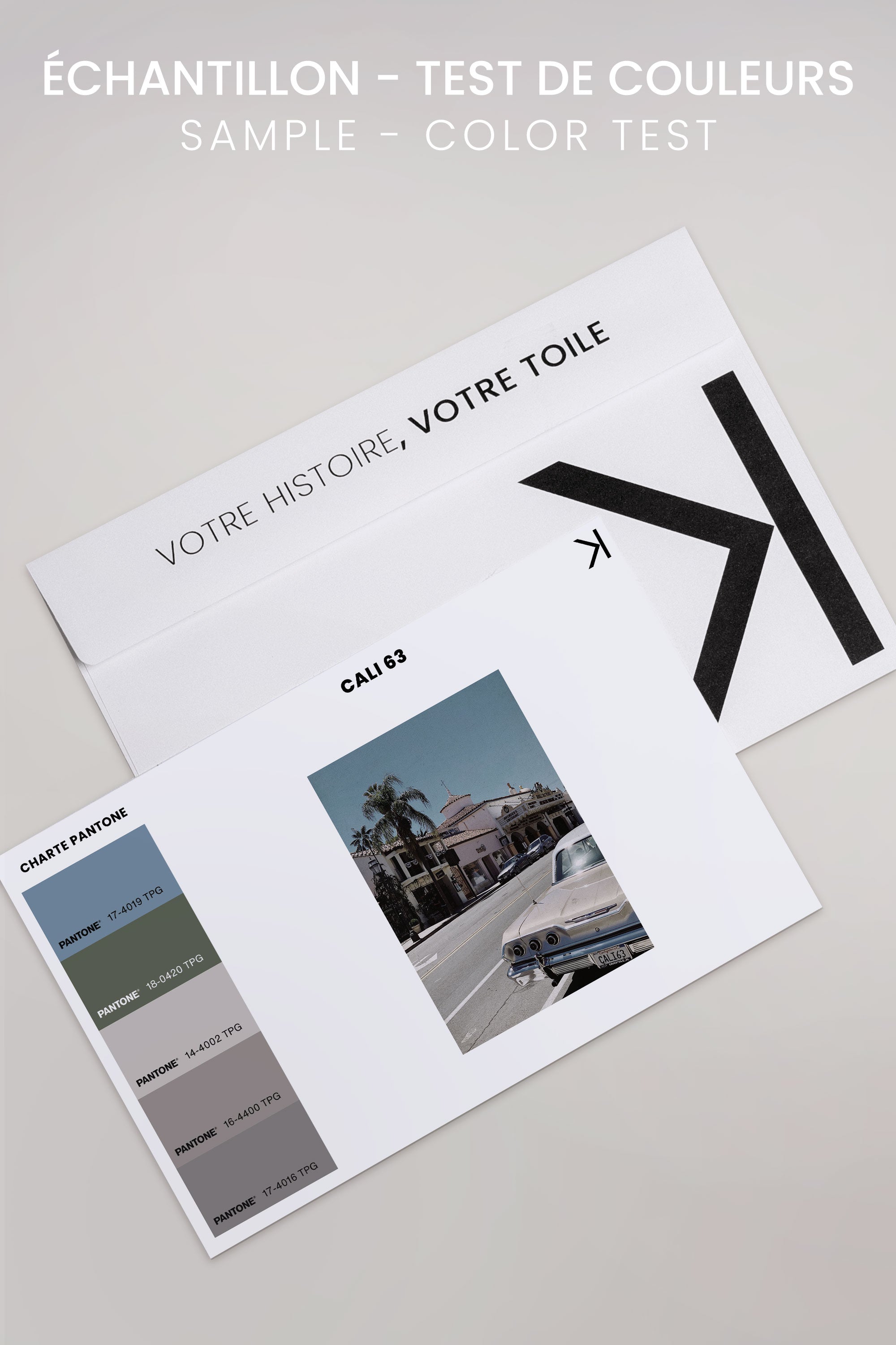 OLEKA CANVAS - CALI 63, Oeuvre sur toile étirée, encadré Noir