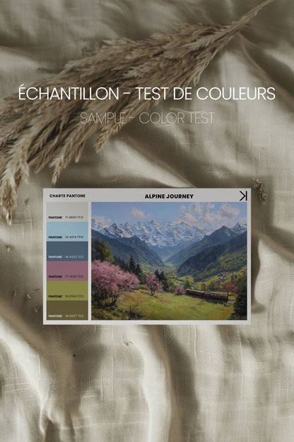 OLEKA CANVAS - ALPINE JOURNEY, Oeuvre sur toile étirée, encadré Naturel Clair