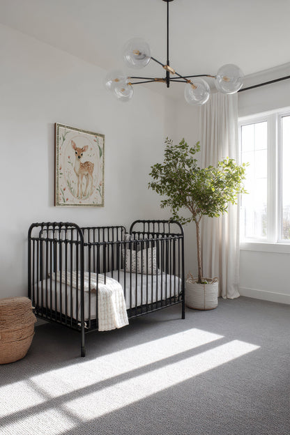 PETIT FAON, Oeuvre sur toile rigide, encadré Vintage Argent