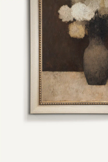 DUSTY BLOOM, Work on canvas, framed signature Atelier Dansereau