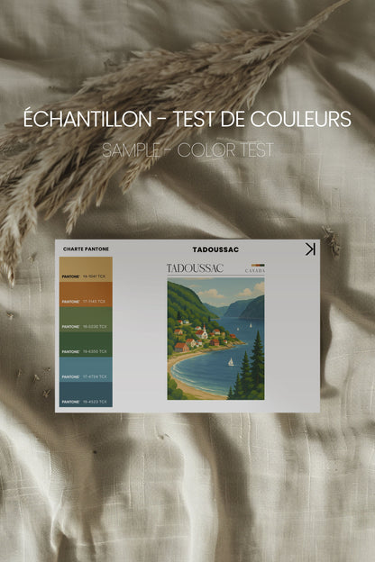 OLEKA CANVAS - TADOUSSAC, Oeuvre sur toile étirée, encadré Noir