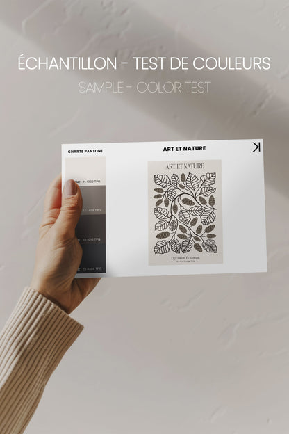 OLEKA CANVAS - ART ET NATURE, Oeuvre sur toile étirée, encadré Brun Chêne