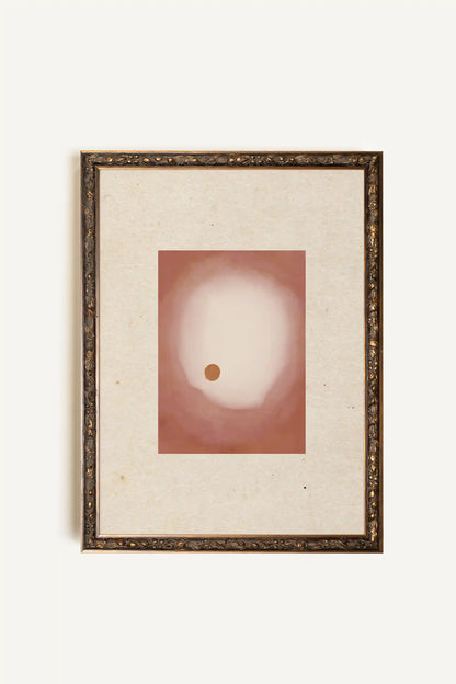INNER LIGHT, Artwork on Rigid Canvas, Framed in Vintage Bronze