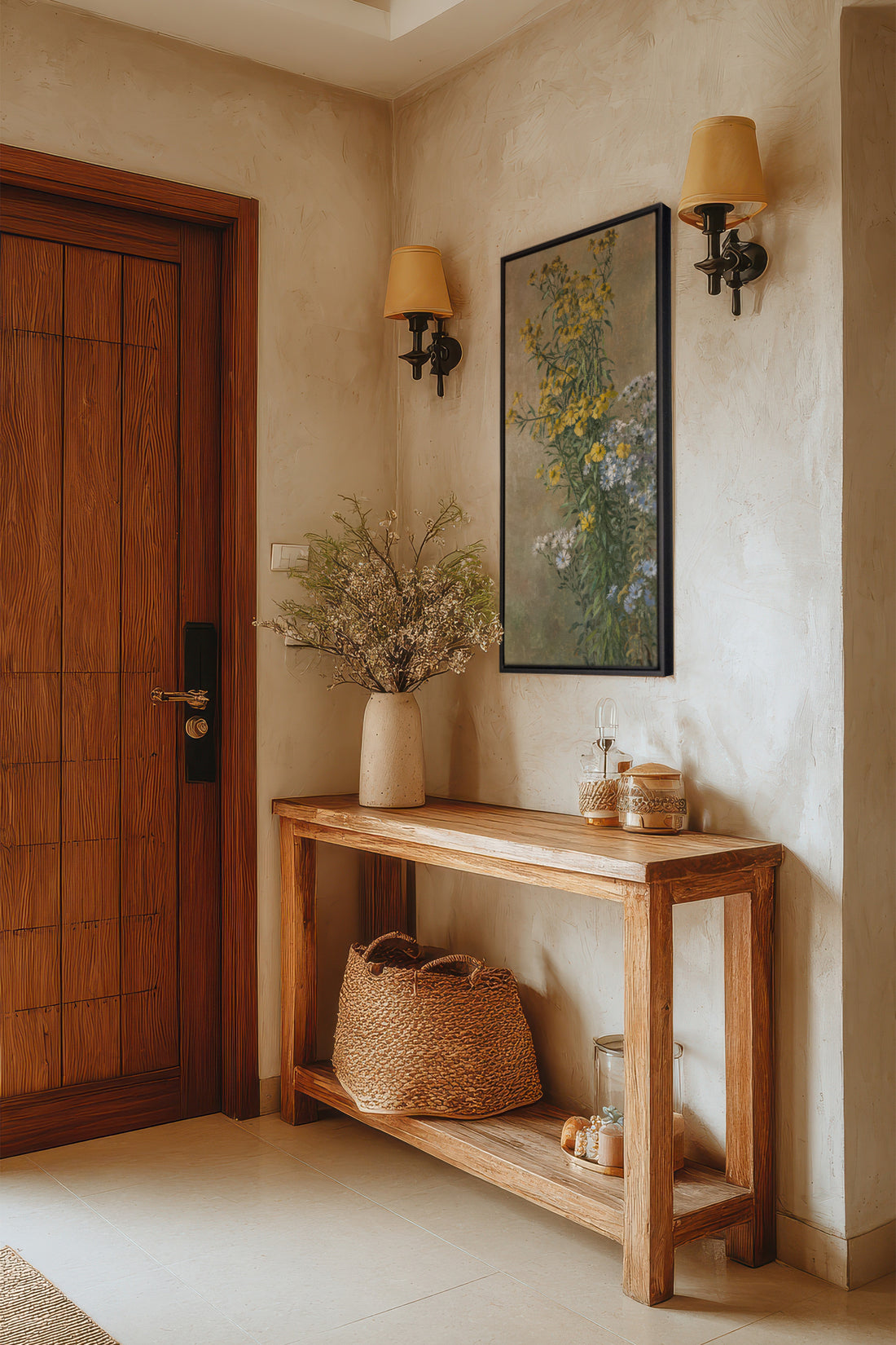 OR DES CHAMPS, Artwork on stretched canvas, framed in black