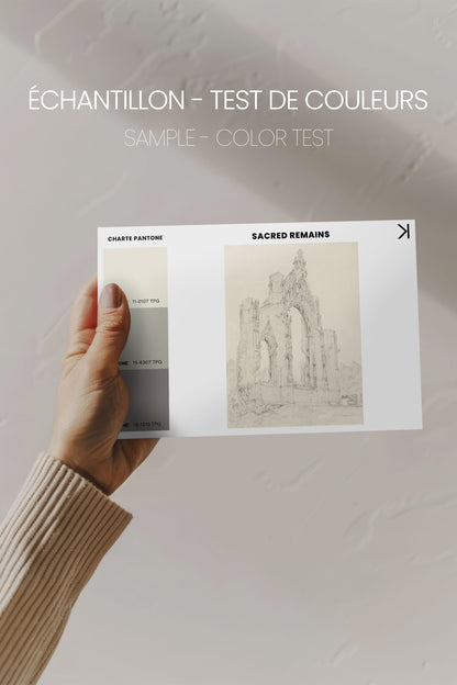 OLEKA CANVAS - SACRED REMAINS, Oeuvre sur toile étirée, encadré Naturel Clair