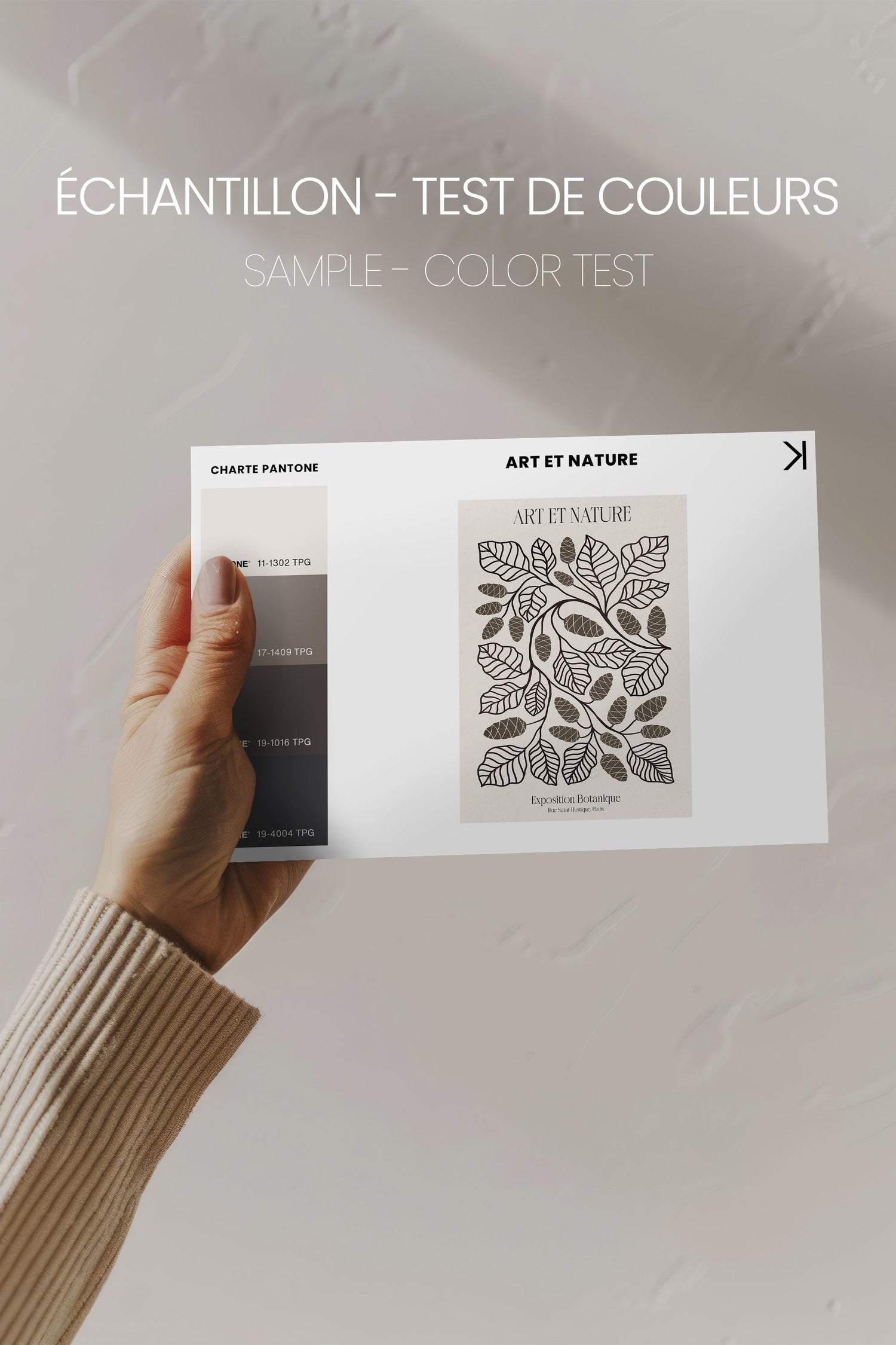 OLEKA CANVAS - ART ET NATURE, Oeuvre sur toile étirée, encadré Noir