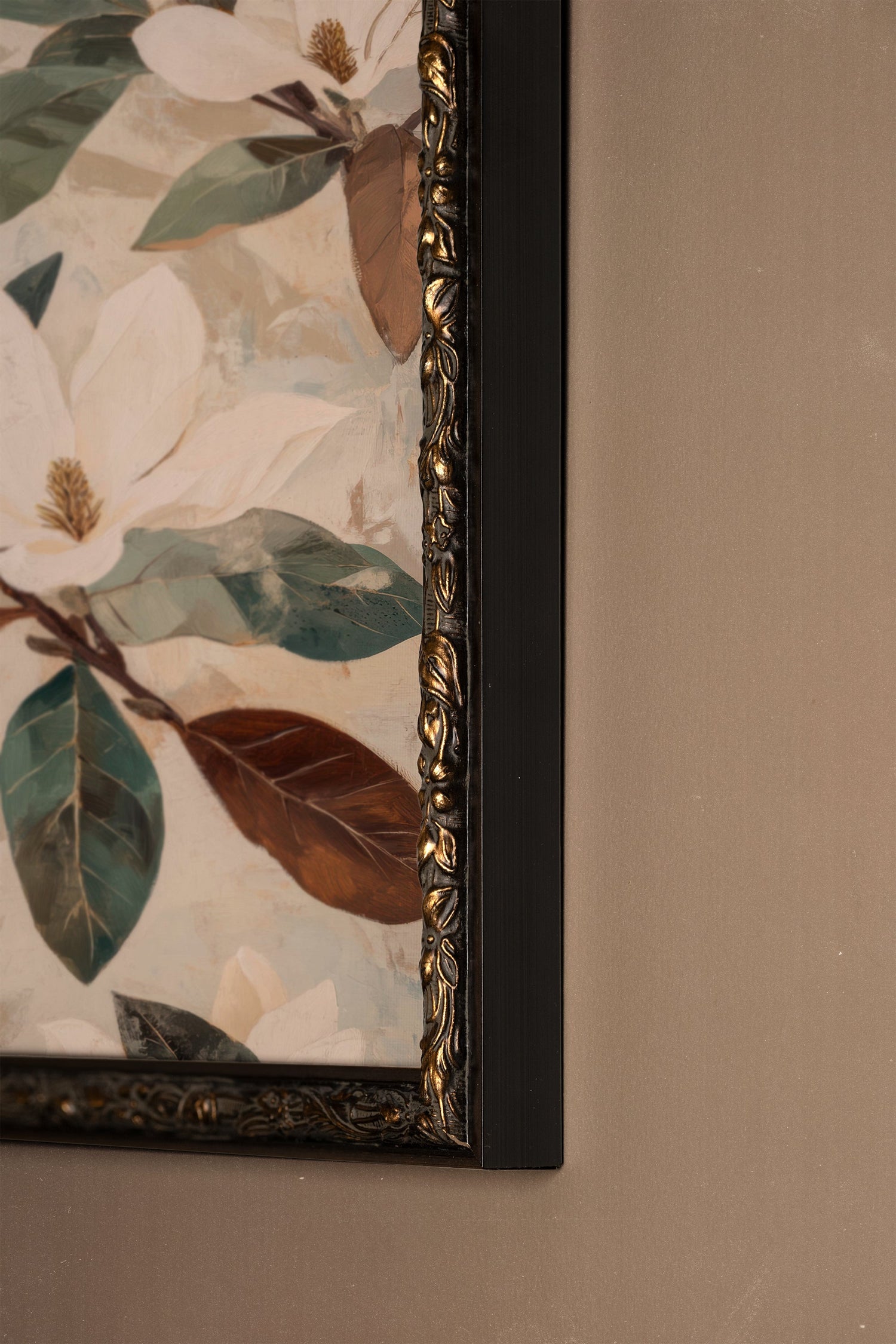 JARDIN INTEMPOREL, Oeuvre sur toile rigide, encadré Vintage Bronze