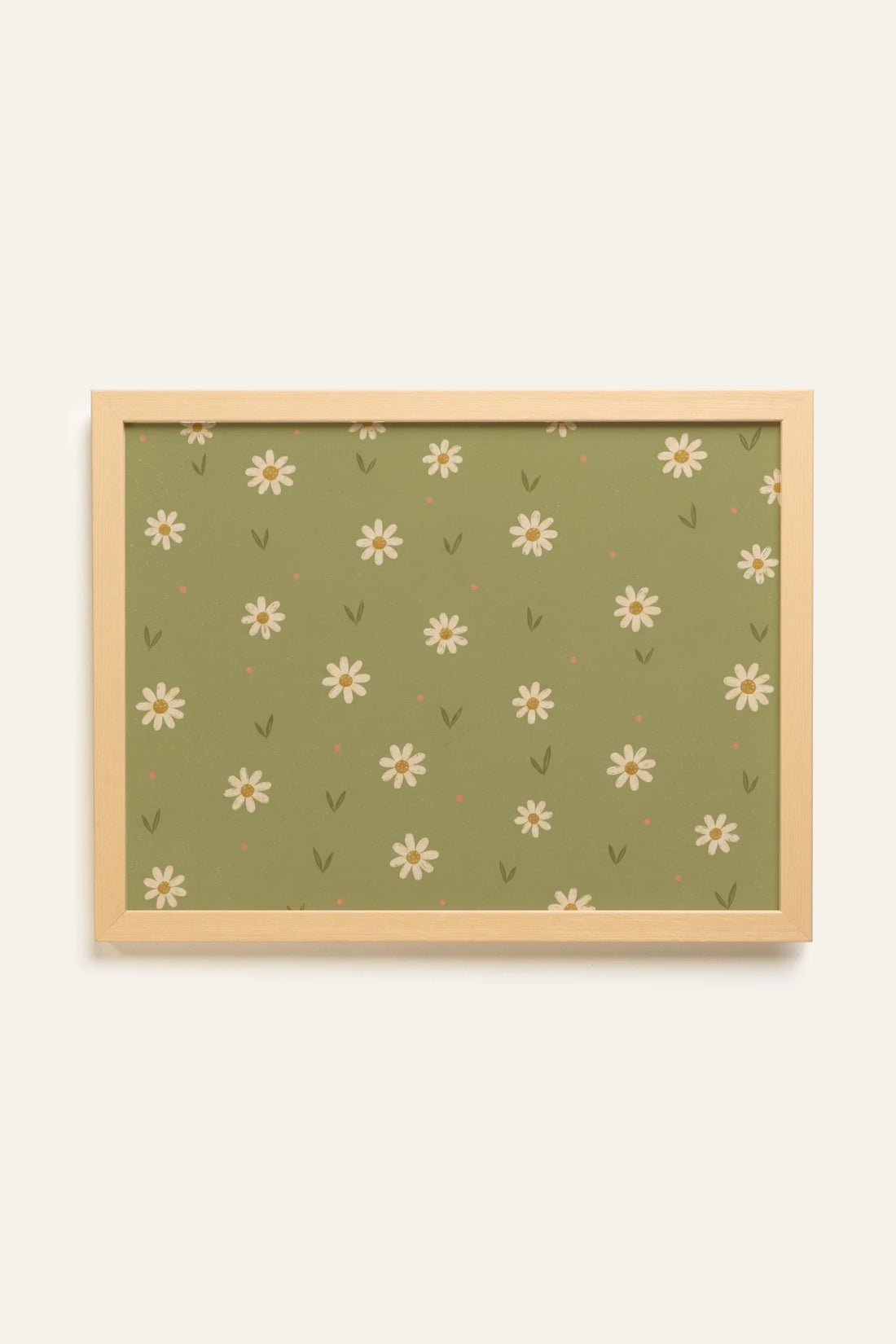 RÊVE DE MARGUERITE, Oeuvre sur toile rigide, encadré Naturel Clair
